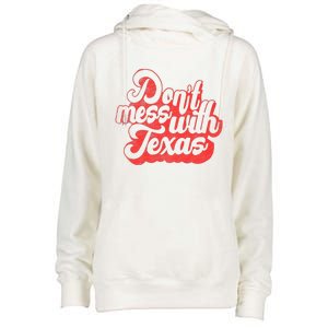 Kids Dont Mess With The Texas People Baby Texas Boy Texas Womens Funnel Neck Pullover Hood