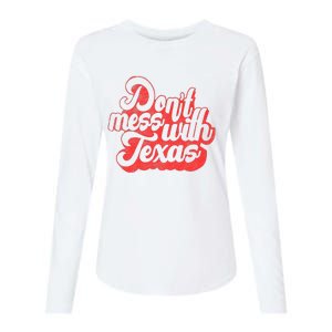 Kids Dont Mess With The Texas People Baby Texas Boy Texas Womens Cotton Relaxed Long Sleeve T-Shirt