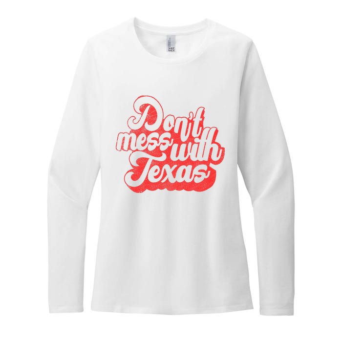 Kids Dont Mess With The Texas People Baby Texas Boy Texas Womens CVC Long Sleeve Shirt