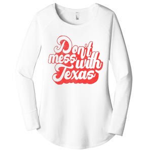 Kids Dont Mess With The Texas People Baby Texas Boy Texas Women's Perfect Tri Tunic Long Sleeve Shirt