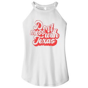 Kids Dont Mess With The Texas People Baby Texas Boy Texas Women's Perfect Tri Rocker Tank