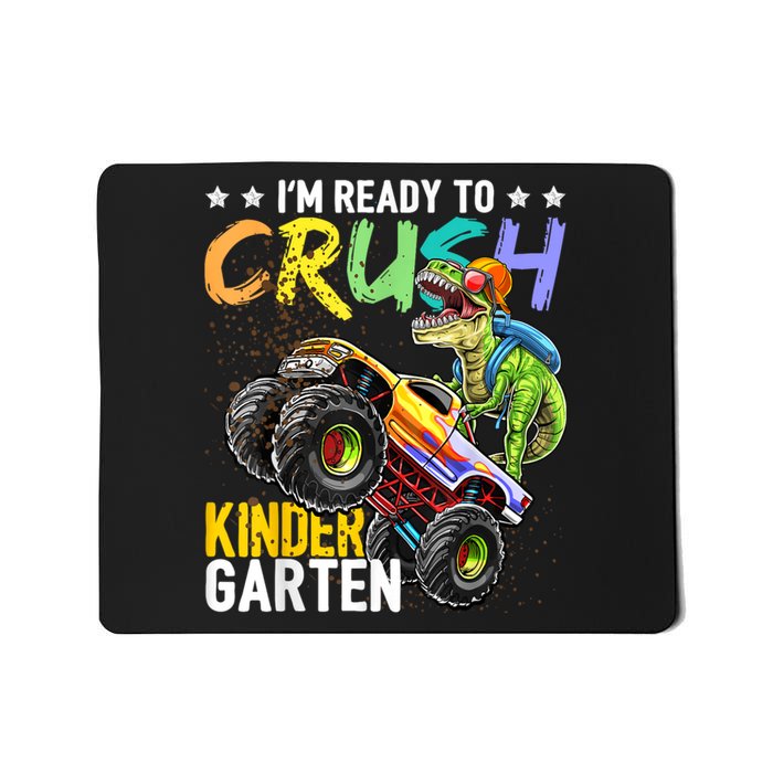 Kindergarten Dinosaur Monster Truck Back To School Boy Gift Mousepad