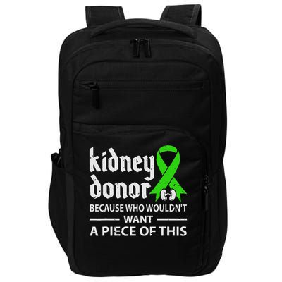 Kidney Donor Organ Transplant Gift Impact Tech Backpack