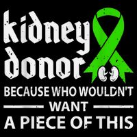 Kidney Donor Organ Transplant Drawstring Bag