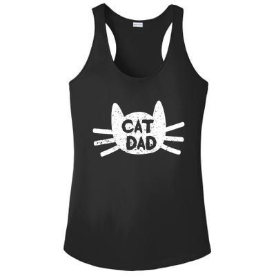 Kitty Daddy Papa Fathers Day Cat Dad Ladies PosiCharge Competitor Racerback Tank