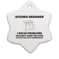 Kitchen Designer Problems Funny Cabinet Interior Design Joke Ceramic Star Ornament