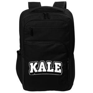 Kale Distressed Powered By Veggies Funny Vegetarian Gift Impact Tech Backpack