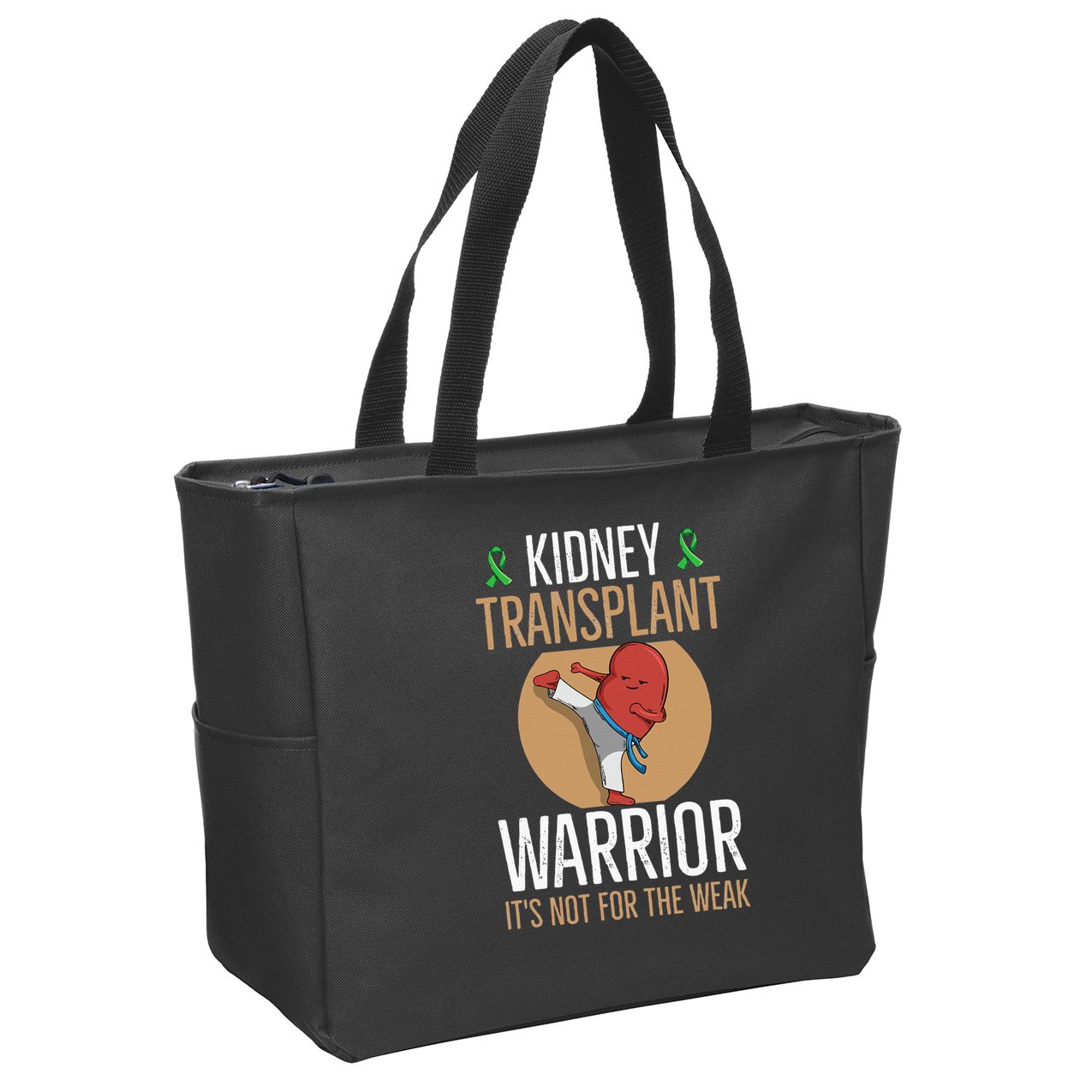 Kidney Donation Quote For A Kidney Recipient Zip Tote Bag