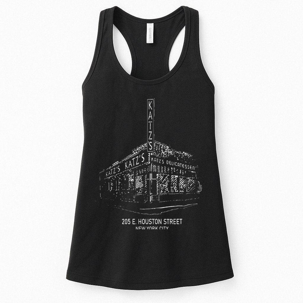 Katz Delicatessen Restaurant, Vintage Deli New York Womens Tank Top