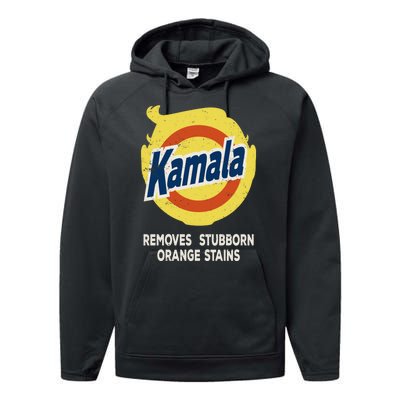 Kamala Detergent Removes Stubborn Orange Stains Antitrump Performance Fleece Hoodie