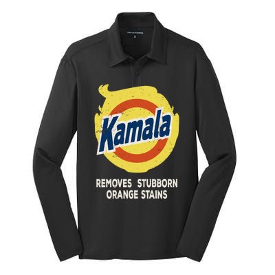 Kamala Detergent Removes Stubborn Orange Stains Antitrump Silk Touch Performance Long Sleeve Polo