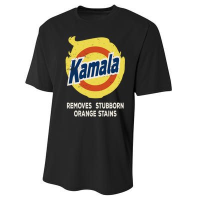 Kamala Detergent Removes Stubborn Orange Stains Antitrump Performance Sprint T-Shirt