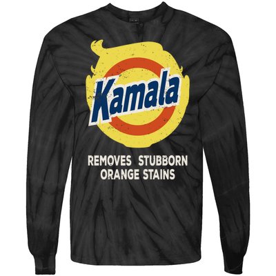 Kamala Detergent Removes Stubborn Orange Stains Antitrump Tie-Dye Long Sleeve Shirt