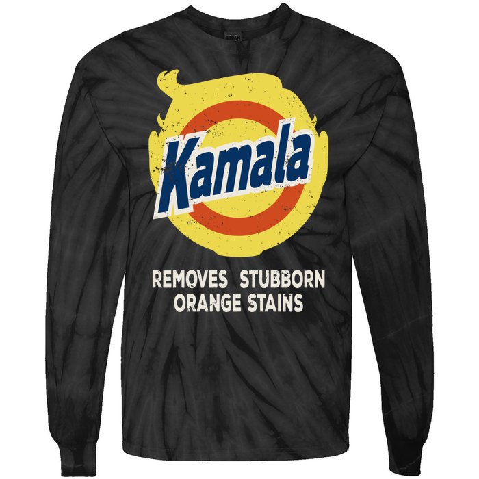 Kamala Detergent Removes Stubborn Orange Stains Antitrump Tie-Dye Long Sleeve Shirt