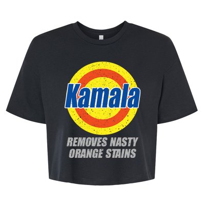 Kamala Detergent Removes Stubborn Orange Stains Antitrump Bella+Canvas Jersey Crop Tee