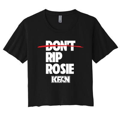 Kfan1003 DonT Rip Rosie Women's Crop Top Tee