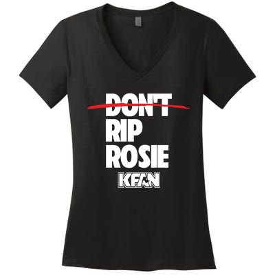 Kfan1003 DonT Rip Rosie Women's V-Neck T-Shirt