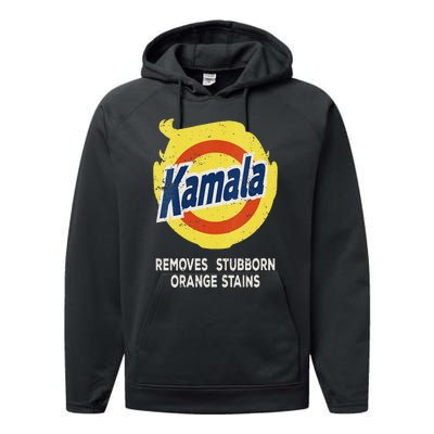 Kamala Detergent Removes Stubborn Orange Stains Antitrump Performance Fleece Hoodie