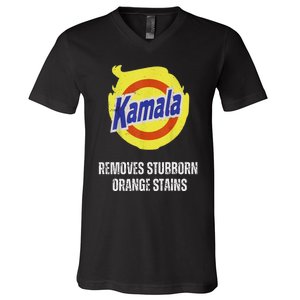 Kamala Detergent Removes Stubborn Orange Stains Antitrump V-Neck T-Shirt