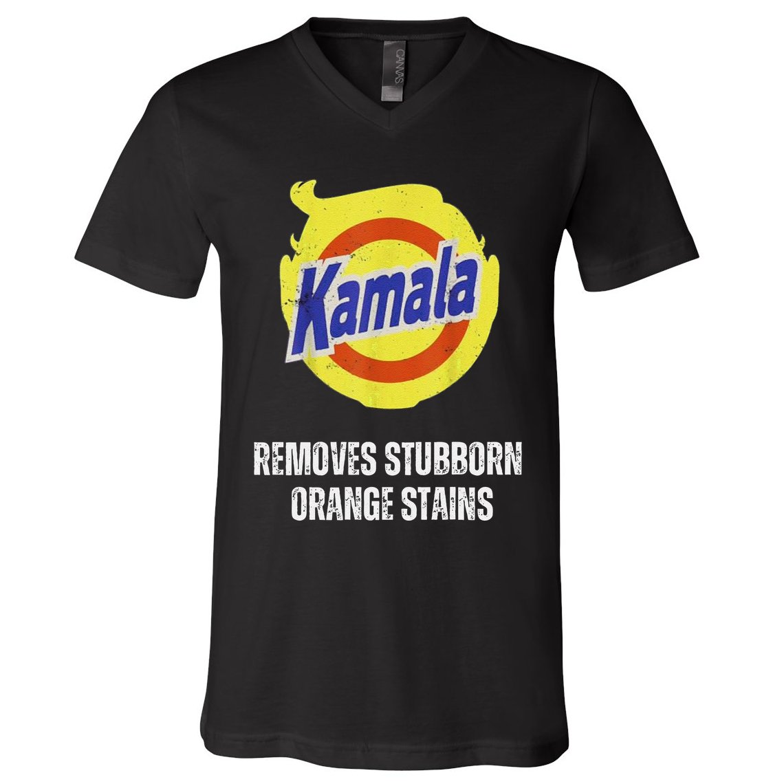 Kamala Detergent Removes Stubborn Orange Stains Antitrump V-Neck T-Shirt