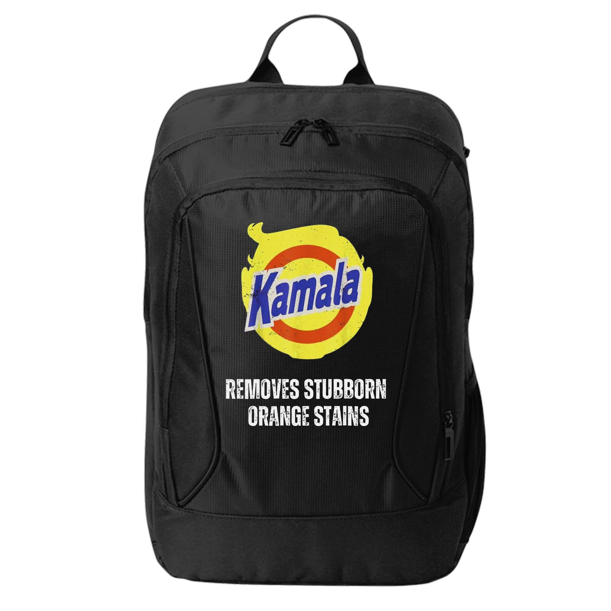 Kamala Detergent Removes Stubborn Orange Stains Antitrump City Backpack