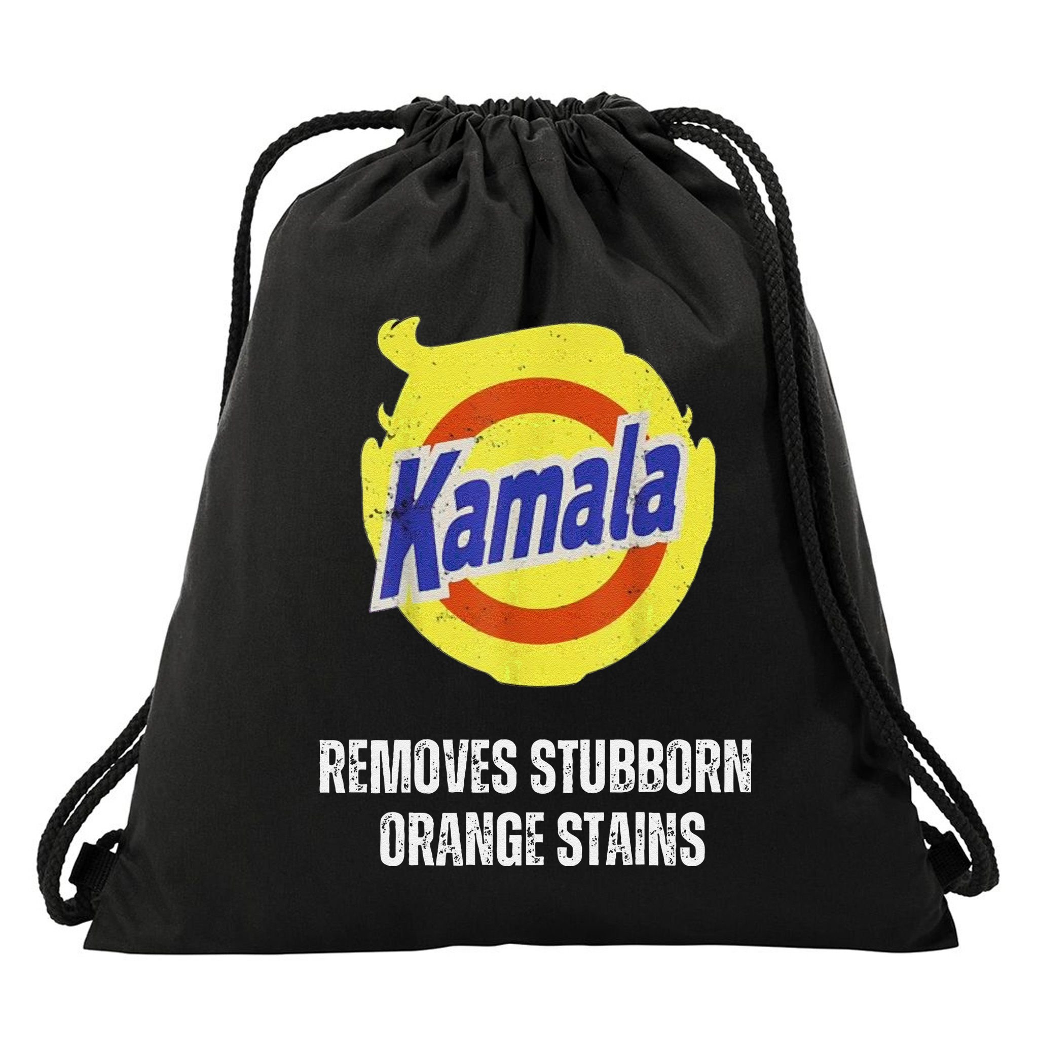 Kamala Detergent Removes Stubborn Orange Stains Antitrump Drawstring Bag