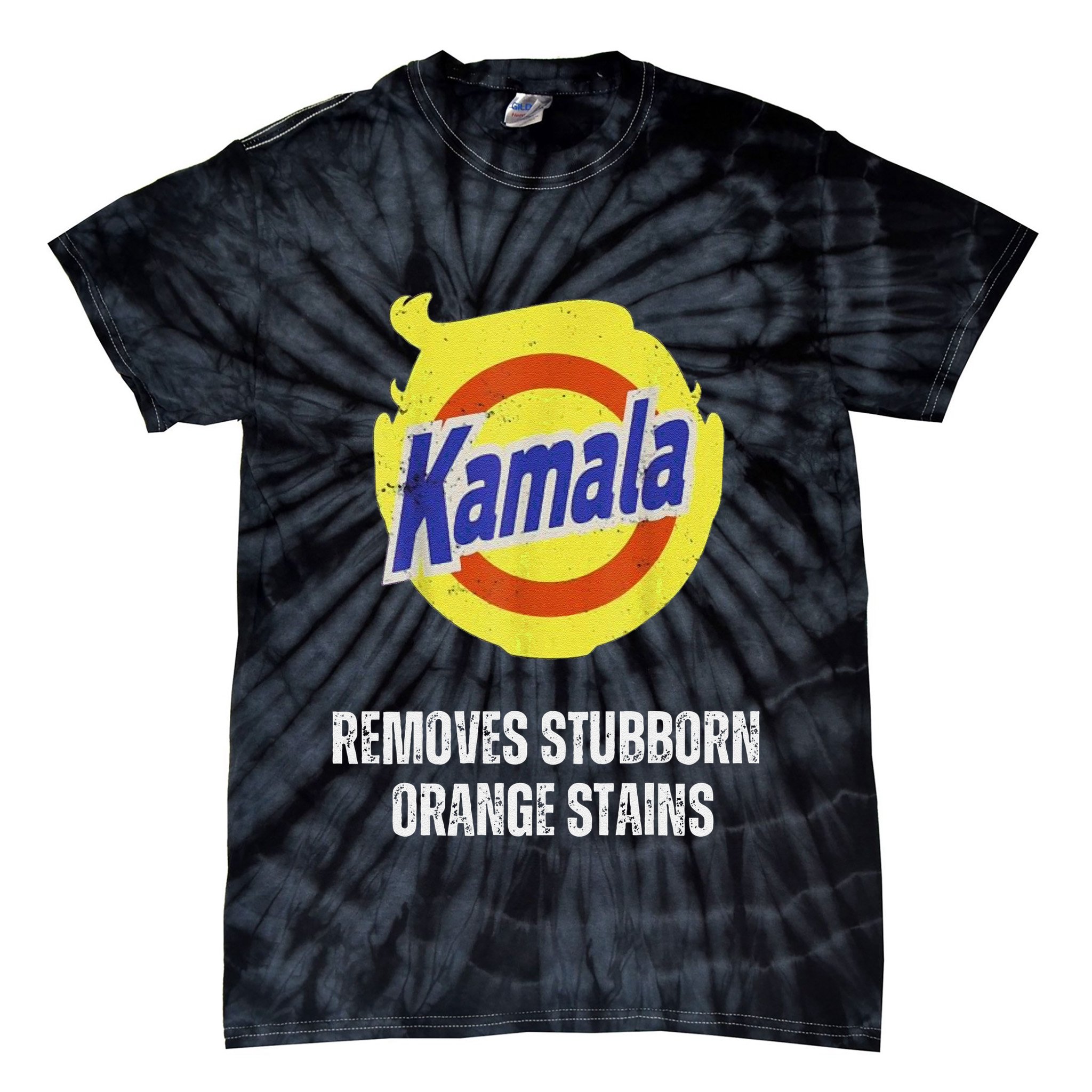 Kamala Detergent Removes Stubborn Orange Stains Antitrump Tie-Dye T-Shirt