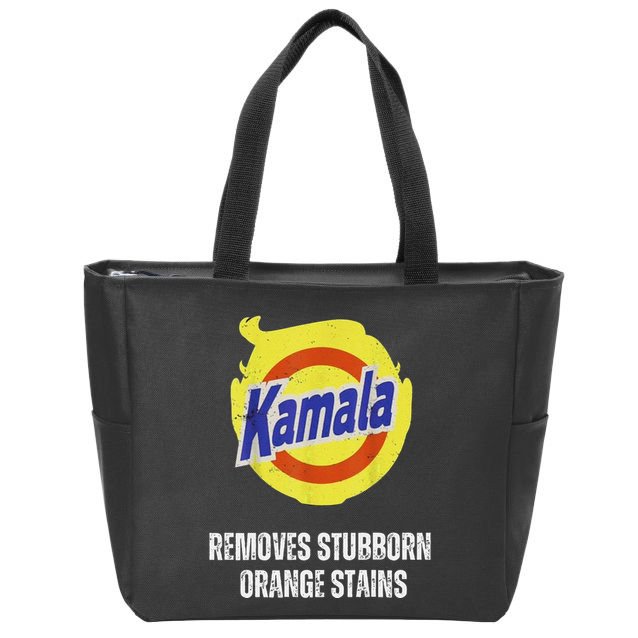 Kamala Detergent Removes Stubborn Orange Stains Antitrump Zip Tote Bag