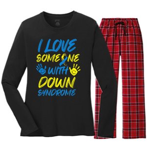 kid Down Syndrome Awareness  Month Special Needs Love T21 Women's Long Sleeve Flannel Pajama Set 