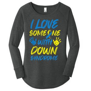 kid Down Syndrome Awareness  Month Special Needs Love T21 Women's Perfect Tri Tunic Long Sleeve Shirt