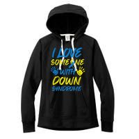 kid Down Syndrome Awareness  Month Special Needs Love T21 Women's Fleece Hoodie