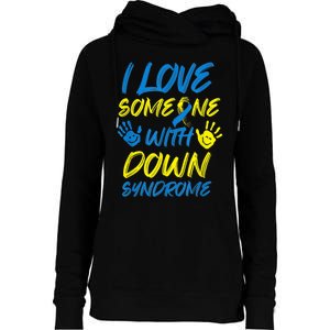 kid Down Syndrome Awareness  Month Special Needs Love T21 Womens Funnel Neck Pullover Hood