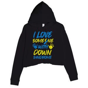 kid Down Syndrome Awareness  Month Special Needs Love T21 Crop Fleece Hoodie