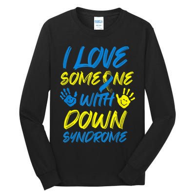 kid Down Syndrome Awareness  Month Special Needs Love T21 Tall Long Sleeve T-Shirt
