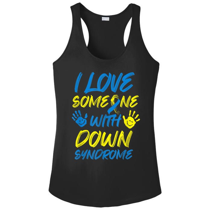 kid Down Syndrome Awareness  Month Special Needs Love T21 Ladies PosiCharge Competitor Racerback Tank