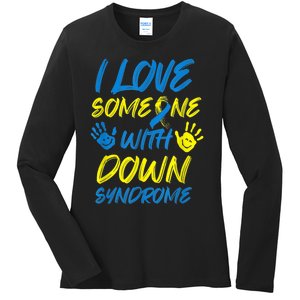 kid Down Syndrome Awareness  Month Special Needs Love T21 Ladies Long Sleeve Shirt