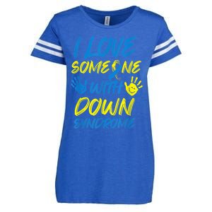 kid Down Syndrome Awareness  Month Special Needs Love T21 Enza Ladies Jersey Football T-Shirt