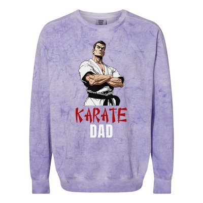 Karate Dad Striking Style For Martial Arts Super Dads Colorblast Crewneck Sweatshirt