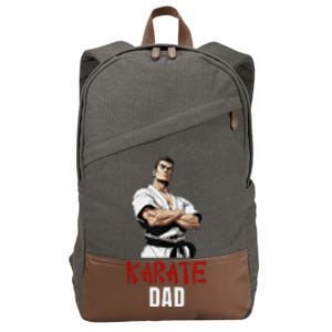 Karate Dad Striking Style For Martial Arts Super Dads Cotton Canvas Backpack