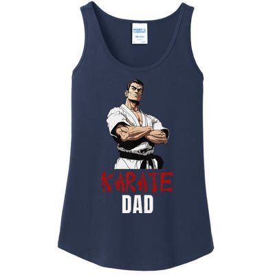 Karate Dad Striking Style For Martial Arts Super Dads Ladies Essential Tank