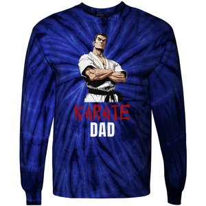 Karate Dad Striking Style For Martial Arts Super Dads Tie-Dye Long Sleeve Shirt