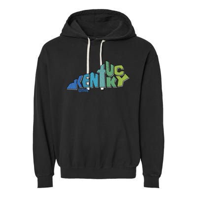 Kentucky Distorted Shape Garment-Dyed Fleece Hoodie