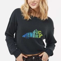 Kentucky Distorted Shape Cropped Pullover Crew