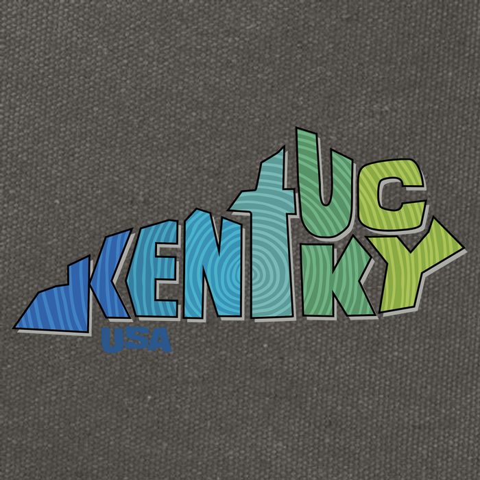 Kentucky Distorted Shape Cotton Canvas Backpack