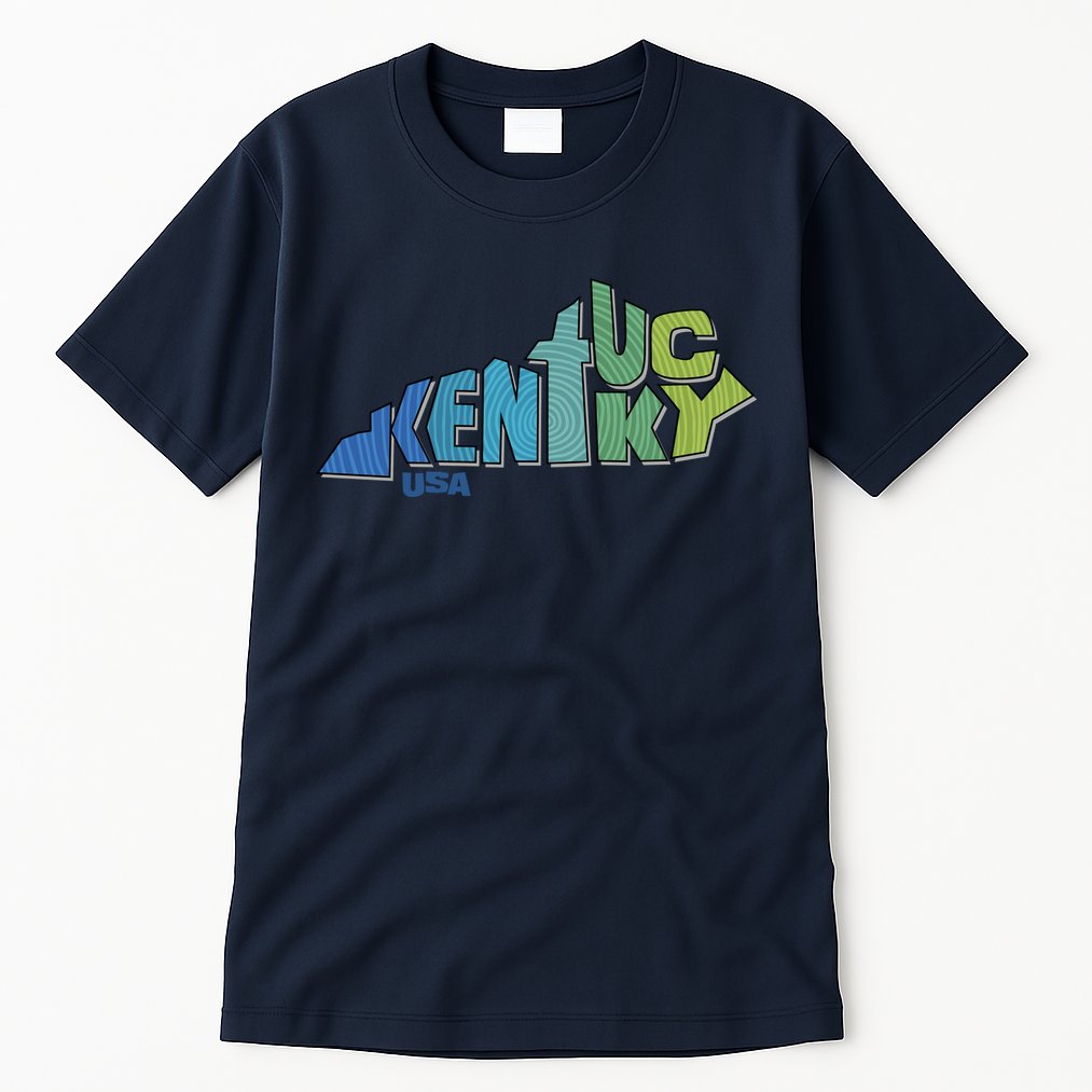 Kentucky Distorted Shape Tall T-Shirt