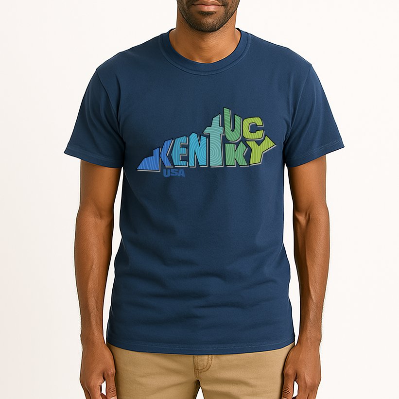Kentucky Distorted Shape Tall T-Shirt