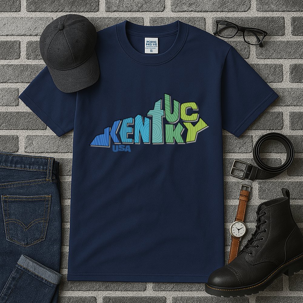 Kentucky Distorted Shape Tall T-Shirt