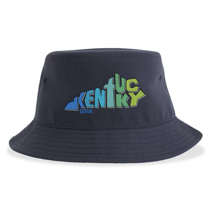 Kentucky Distorted Shape Sustainable Bucket Hat