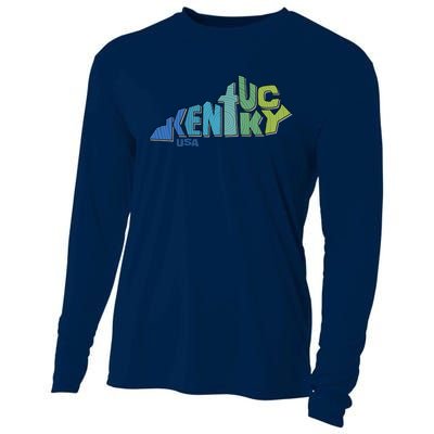 Kentucky Distorted Shape Cooling Performance Long Sleeve Crew