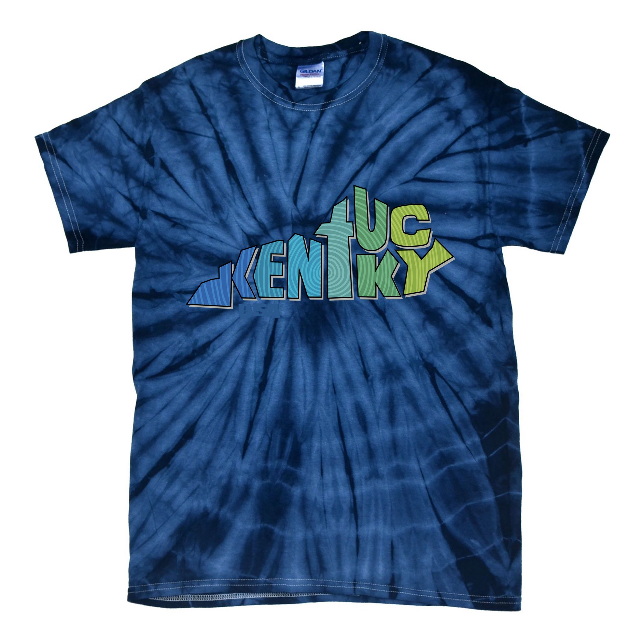 Kentucky Distorted Shape Tie-Dye T-Shirt